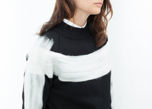 Carica l'immagine nel visualizzatore di Gallery, Contrast Felted Sweater in Black