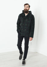 Carica l'immagine nel visualizzatore di Gallery, Double Breasted Hoodie in Forest Plaid