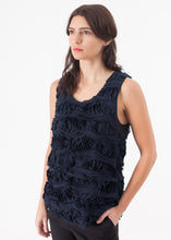 Carica l'immagine nel visualizzatore di Gallery, Ruffled Tank Top in Navy