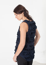Carica l'immagine nel visualizzatore di Gallery, Ruffled Tank Top in Navy