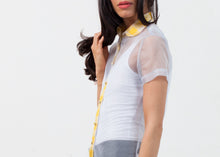 Carica l'immagine nel visualizzatore di Gallery, Sheer Button-Up Blouse in Pale Blue