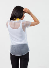 Carica l'immagine nel visualizzatore di Gallery, Sheer Button-Up Blouse in Pale Blue