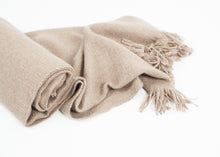Carica l'immagine nel visualizzatore di Gallery, Cashmere Tassel Blanket in Brown
