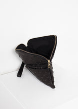 Carica l'immagine nel visualizzatore di Gallery, Roxanne Leather Clutch in Black