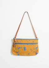Carica l'immagine nel visualizzatore di Gallery, Ink Splatter Shoulder Bag in Mustard/Blue