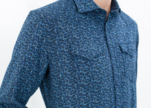 Load image into Gallery viewer, Western Arkansas Button-Up in Blue Floral
