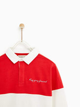 Carica l&#39;immagine nel visualizzatore di Gallery, EMBROIDERED THREE-TONE POLO SHIRT
