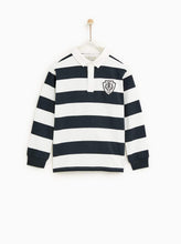 Carica l&#39;immagine nel visualizzatore di Gallery, EMBROIDERED THREE-TONE POLO SHIRT
