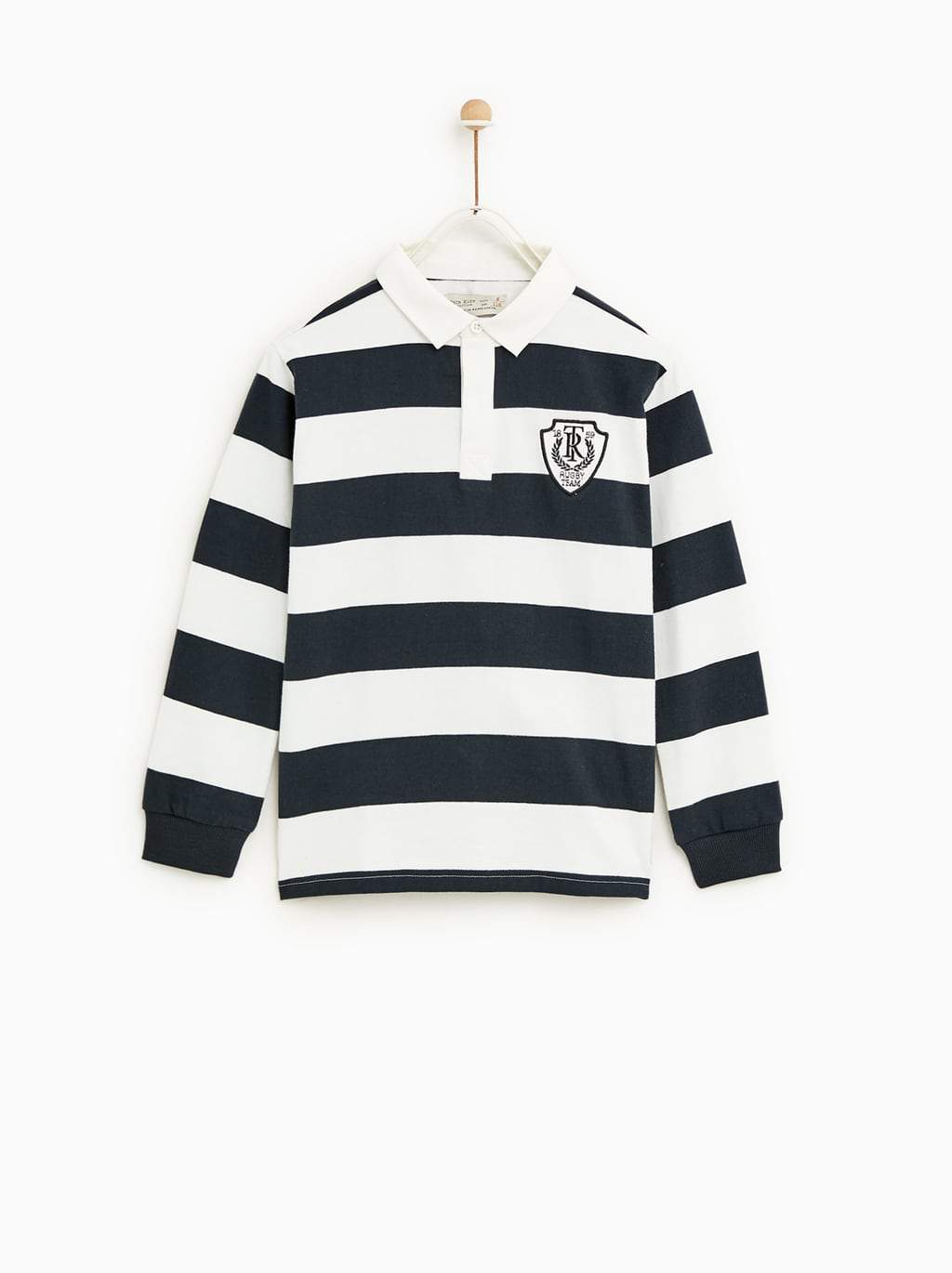 EMBROIDERED THREE-TONE POLO SHIRT