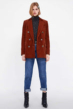 Carica l&#39;immagine nel visualizzatore di Gallery, DOUBLE-BREASTED CORDUROY BLAZER
