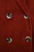 Carica l&#39;immagine nel visualizzatore di Gallery, DOUBLE-BREASTED CORDUROY BLAZER
