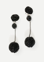 Carica l&#39;immagine nel visualizzatore di Gallery, Drop Cluster Earring in Black
